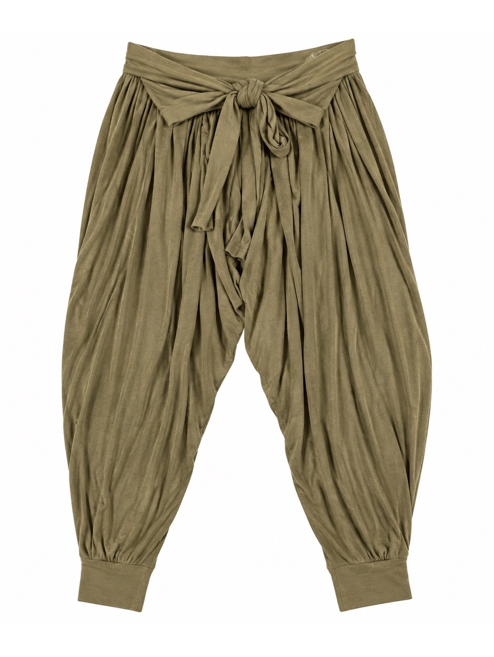 Free People FP Beach Brown Draped Harem Pants Tie Waist – Size Large